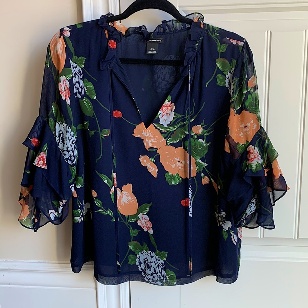 Club Monaco Floral Top